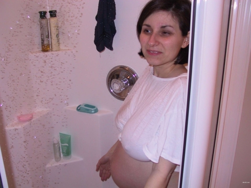 Pregnant Woman with Massive Boobs Gets Naughty