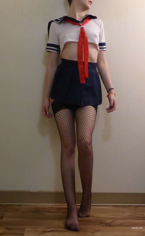 Sexy Schoolgirl Costume Babe: Hot and Naughty Girl in School Uniform