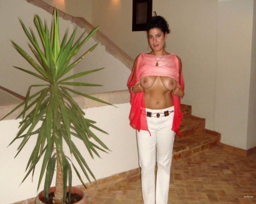 Hot Woman Flaunts Her Huge Boobs - Explicit Busty Display
