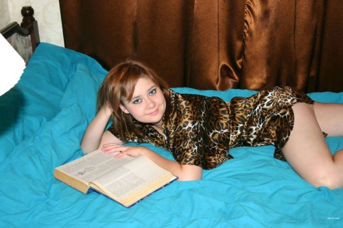 Sultry Bookworm Poses Instead of Reading - Sensual Photoshoot
