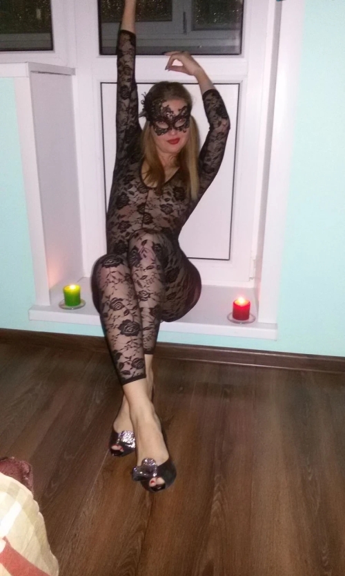 Seductive and Sexy: Woman in Provocative Outfit