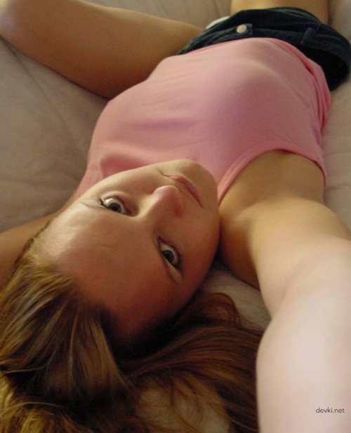 Capturing Her Bare Breasts: Sexy Selfie Photo