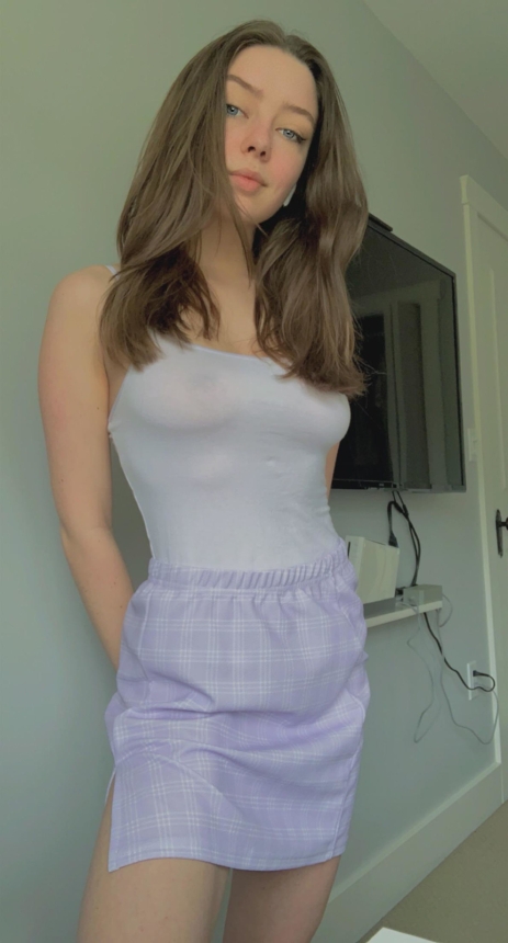 Seductive Brunette Flaunts Naked Body - Long Hair, Slim Figure