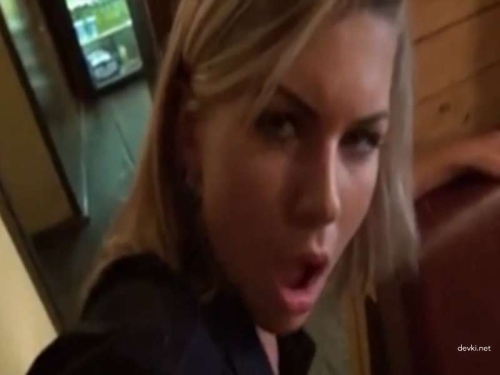 Sexy Blonde Fucked in Bar - Wild Public Sex with Hot Slut