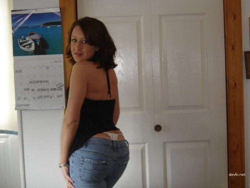 Sexy Brunette Strips Naked at Home - Explicit Adult Content