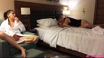 Double Penetration: Girlfriend Fucked While Friend Watches, Then Both Creamed Inside