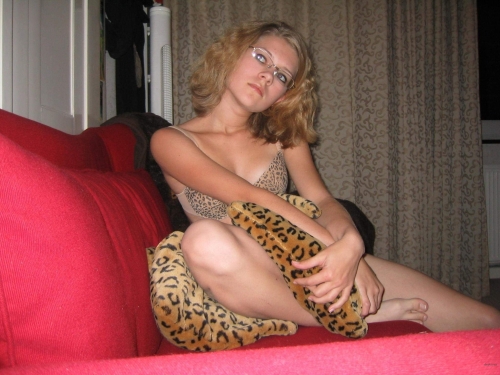 Sexy Young Beginner Model Poses Seductively in Lingerie